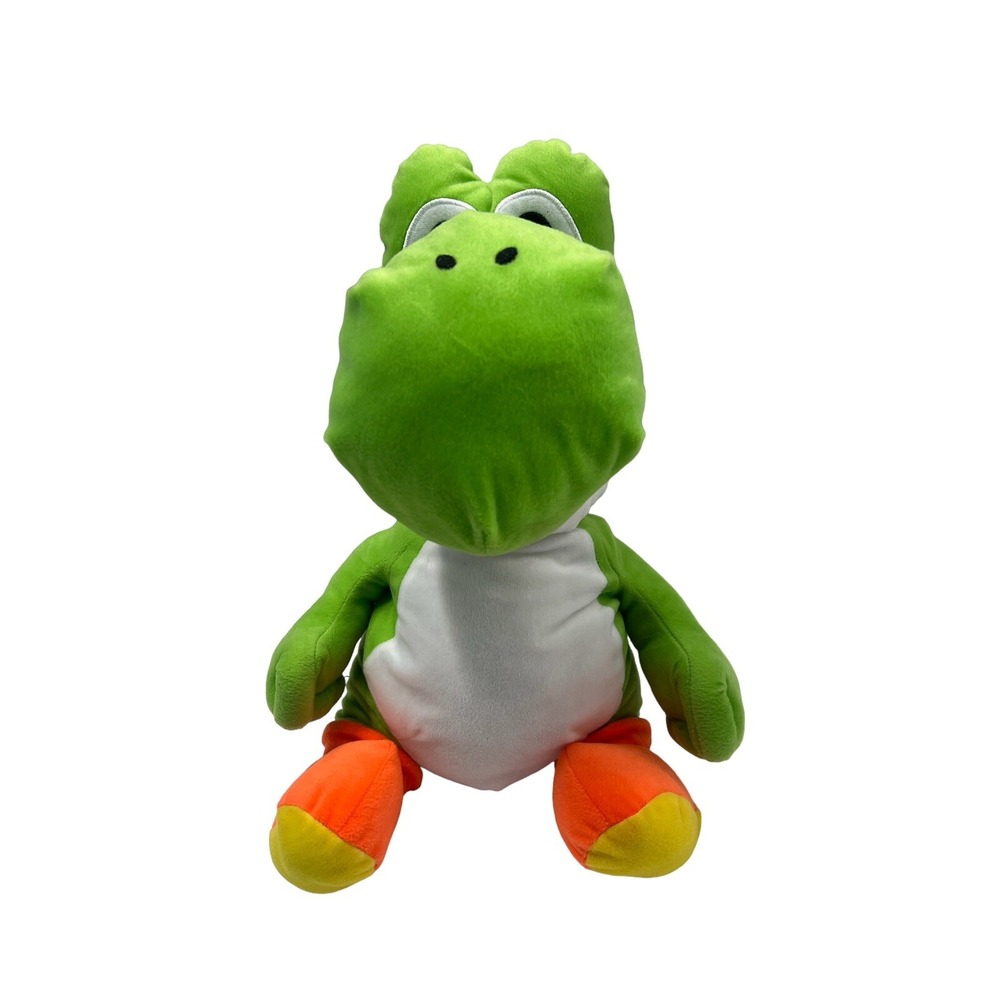 Nintendo Super Mario Brothers Yoshi Soft Plush Jumbo Doll Toy 22" New With Tags